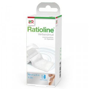 RATIOLINE acute Verbandmull 10 cmx1 m gerollt