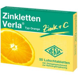 ZINKLETTEN Verla Orange Lutschtabletten