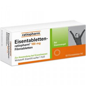 EISENTABLETTEN-ratiopharm 100 mg Filmtabletten